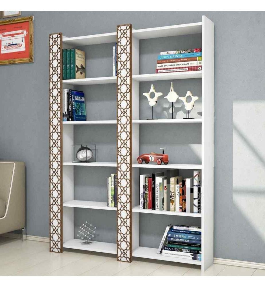 Scaffale, bianco, pannello truciolare rivestito in melamina