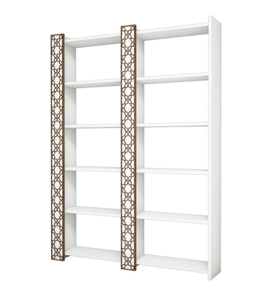 Scaffale, bianco, pannello truciolare rivestito in melamina