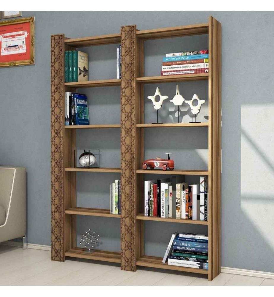 Libreria, Noce, Pannello di particelle rivestito di melamina