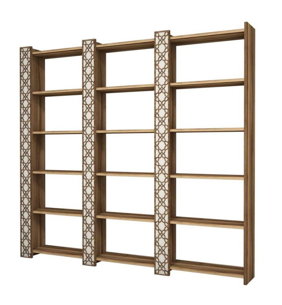 Libreria, Noce Crema, Pannello di particelle rivestito di melamina