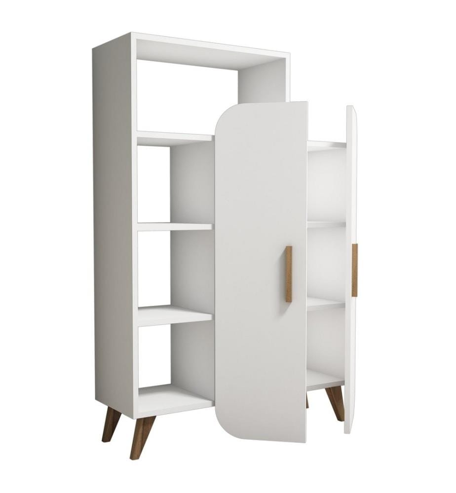 Scaffale, bianco, pannello truciolare rivestito in melamina