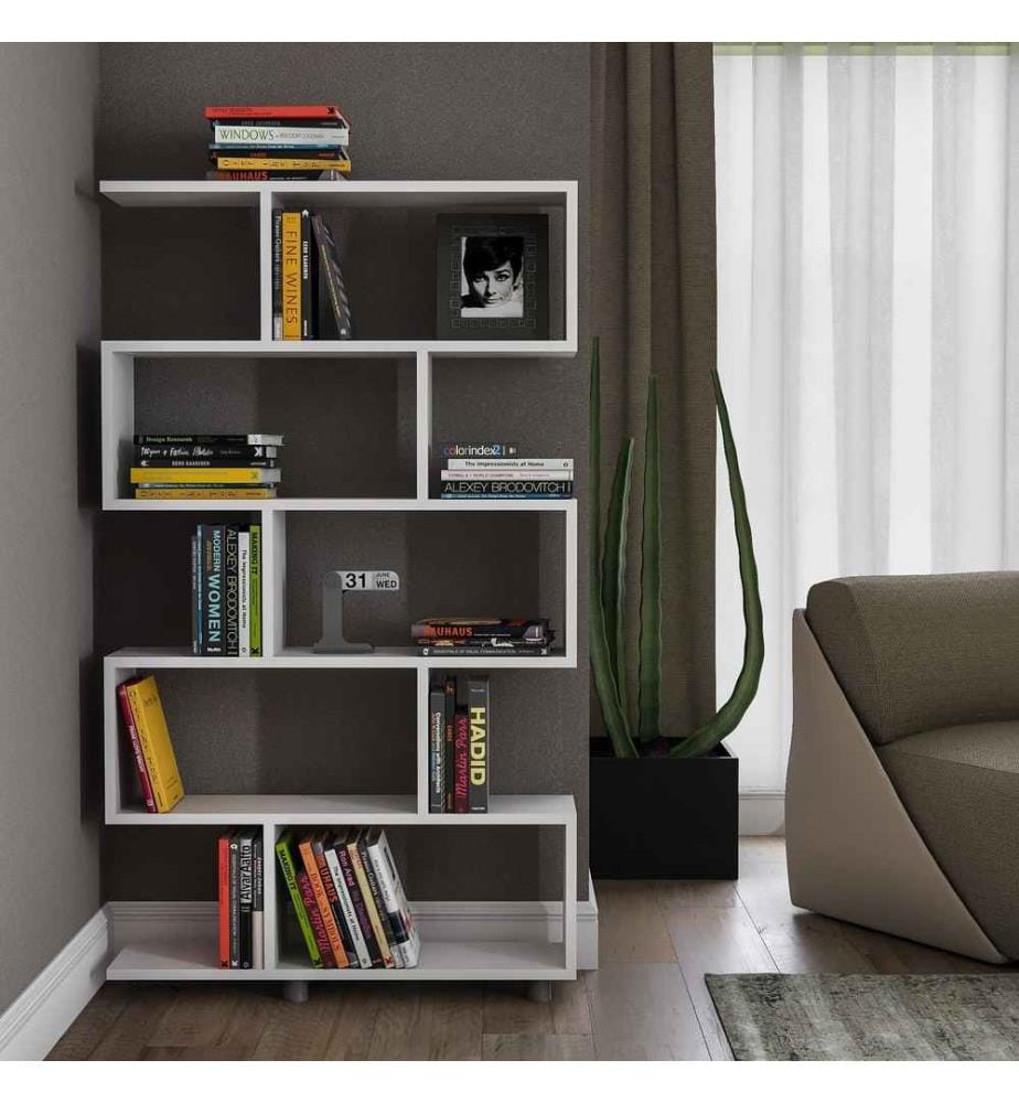 Scaffale, bianco, pannello truciolare rivestito in melamina
