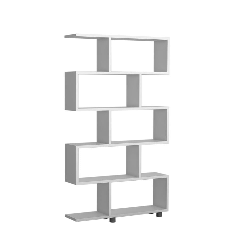 Scaffale, bianco, pannello truciolare rivestito in melamina