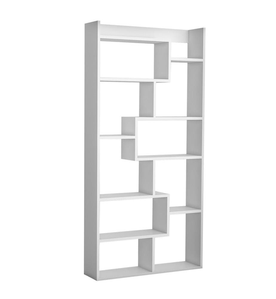 Scaffale, bianco, pannello truciolare rivestito in melamina