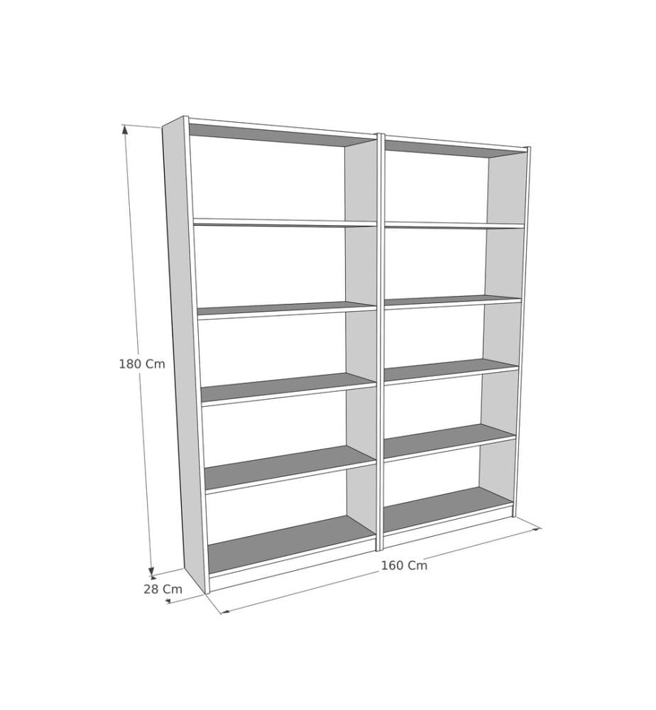 Scaffale, grigio scuro, pannello di particelle rivestito di melamina