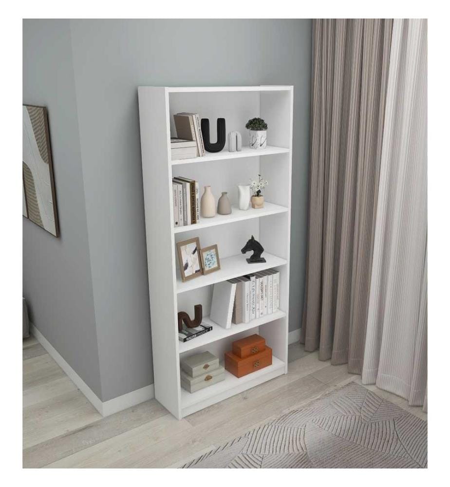 Scaffale, bianco, pannello truciolare rivestito in melamina