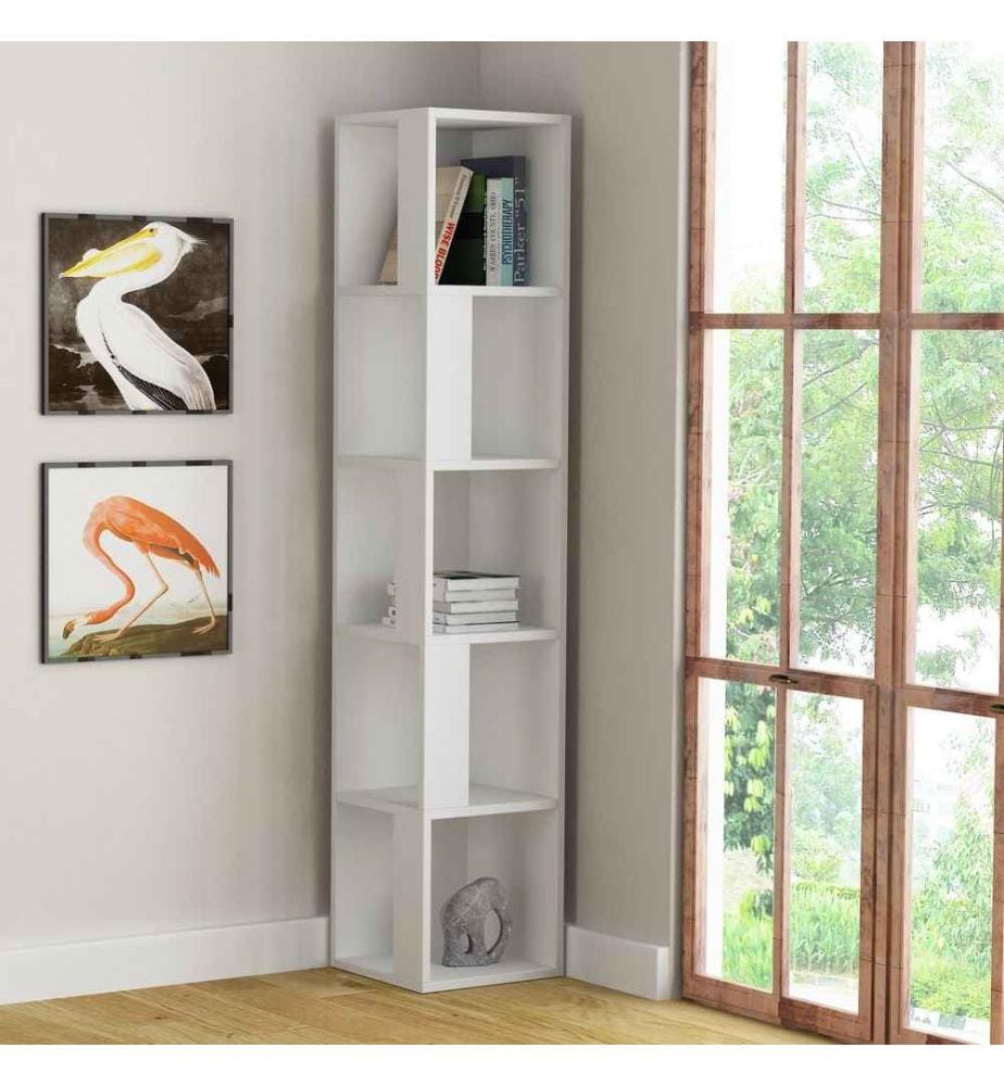 Scaffale, bianco, pannello truciolare rivestito in melamina