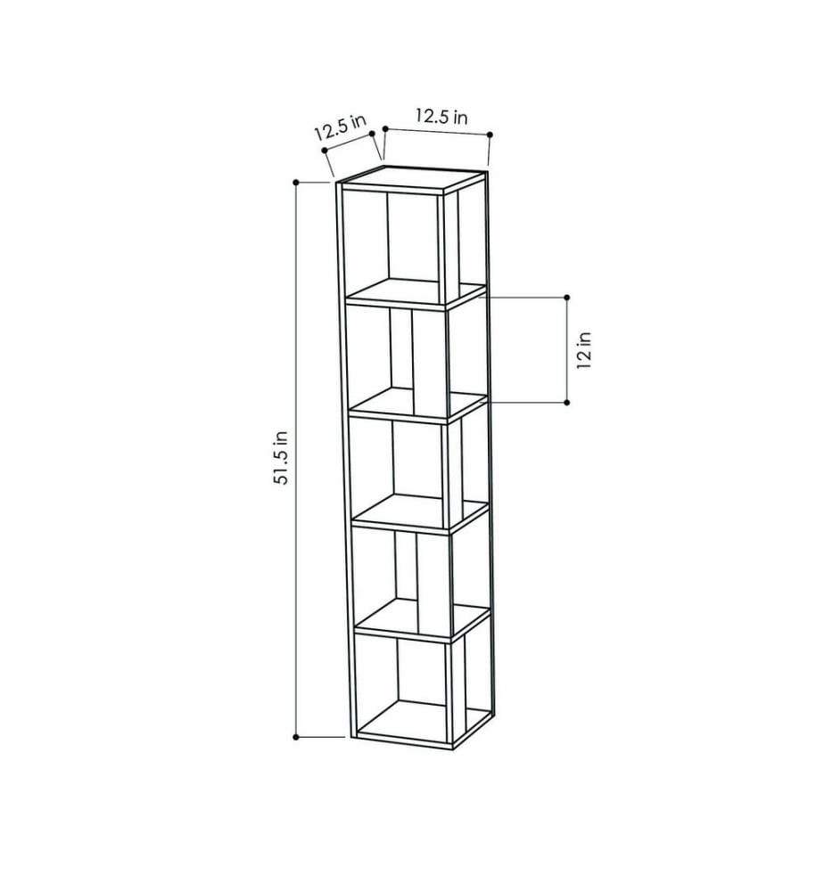 Scaffale, bianco, pannello truciolare rivestito in melamina