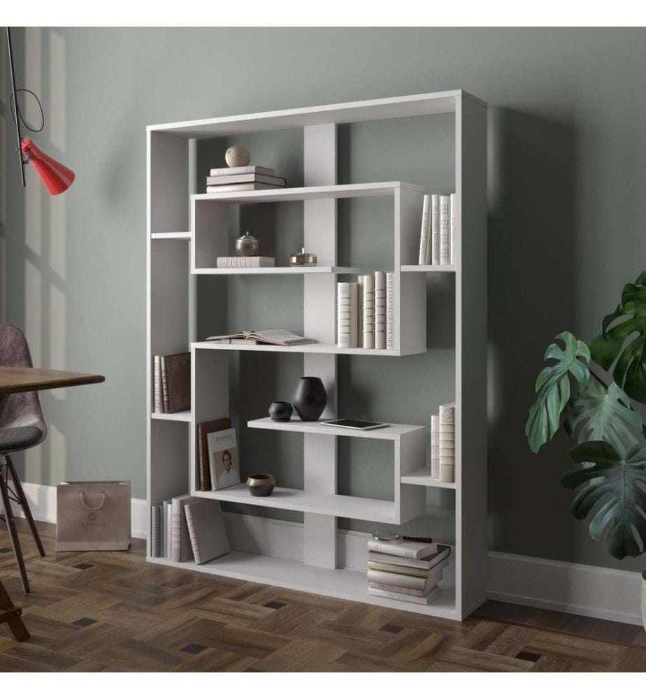 Scaffale, bianco, pannello truciolare rivestito in melamina