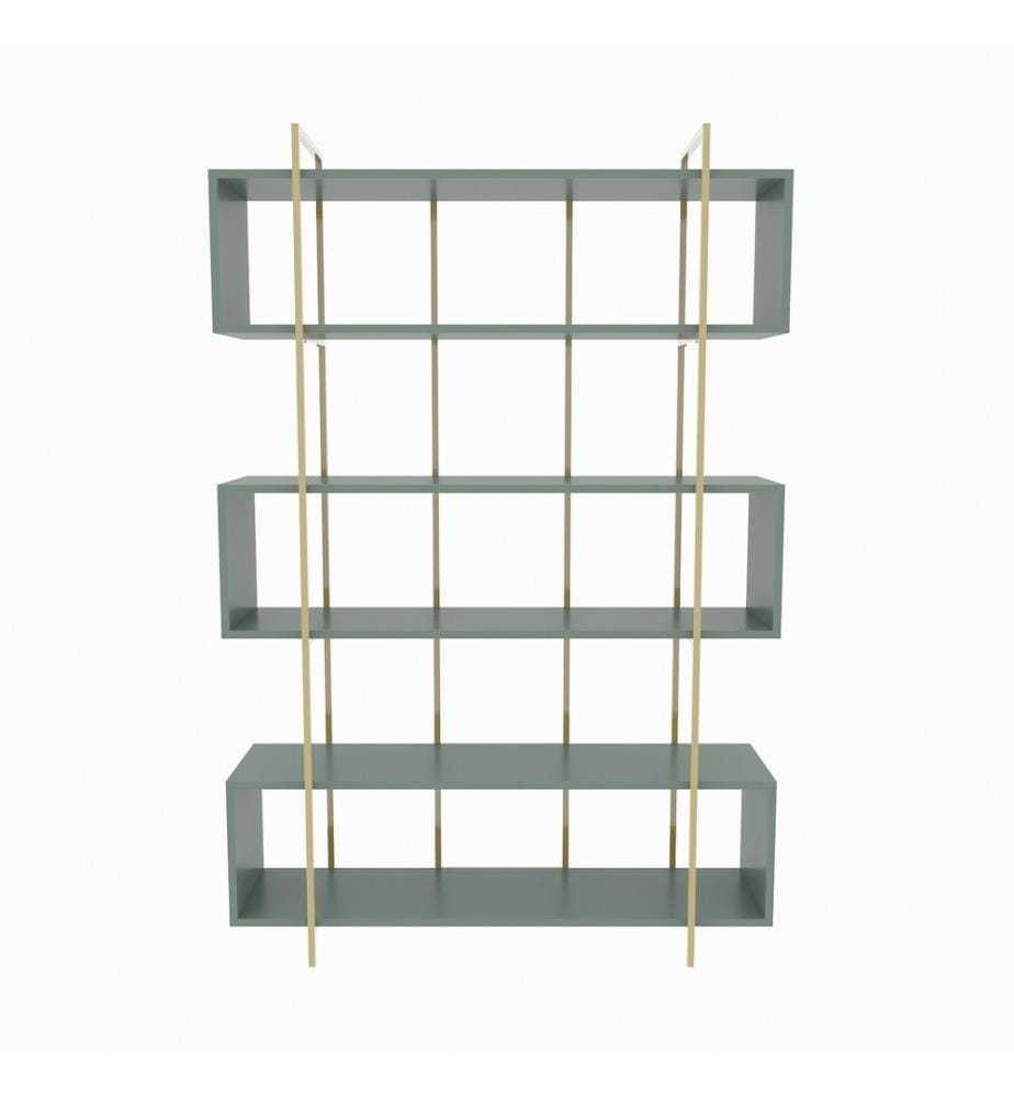 Scaffale, Verde, Oro, Pannello di particelle rivestito di melamina