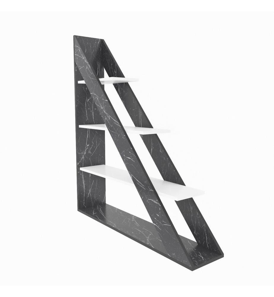 Libreria, Marmo, Bianco, Truciolato rivestito in melamina