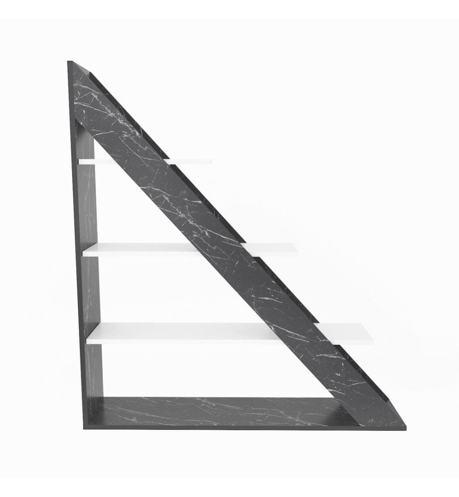 Libreria, Marmo, Bianco, Truciolato rivestito in melamina