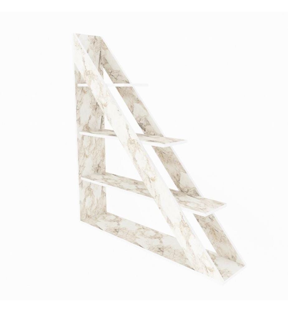 Scaffale, bianco, pannello truciolare rivestito in melamina
