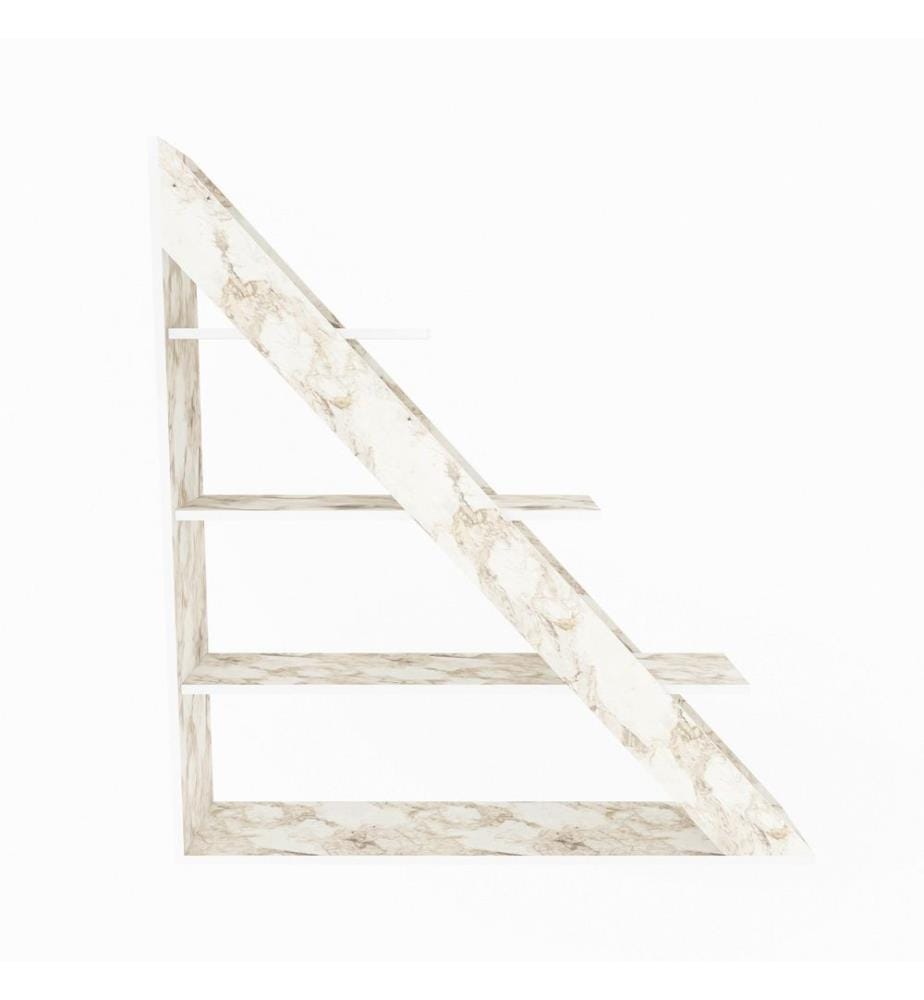 Scaffale, bianco, pannello truciolare rivestito in melamina