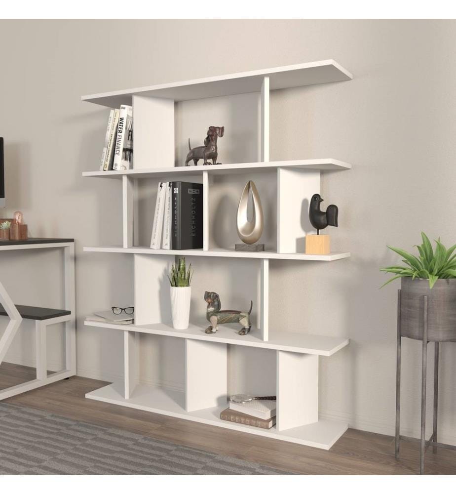 Bücherregal, Weiss, Melaminbeschichtete Spanplatte