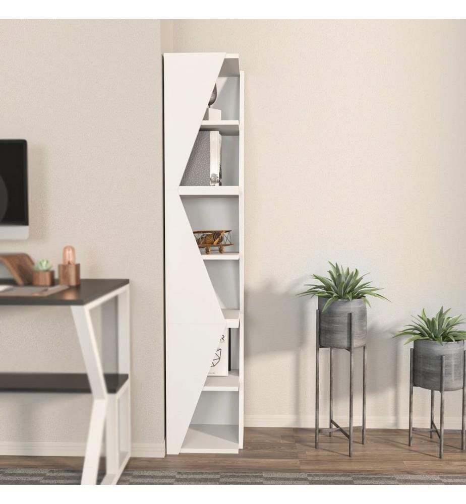 Scaffale, bianco, pannello truciolare rivestito in melamina