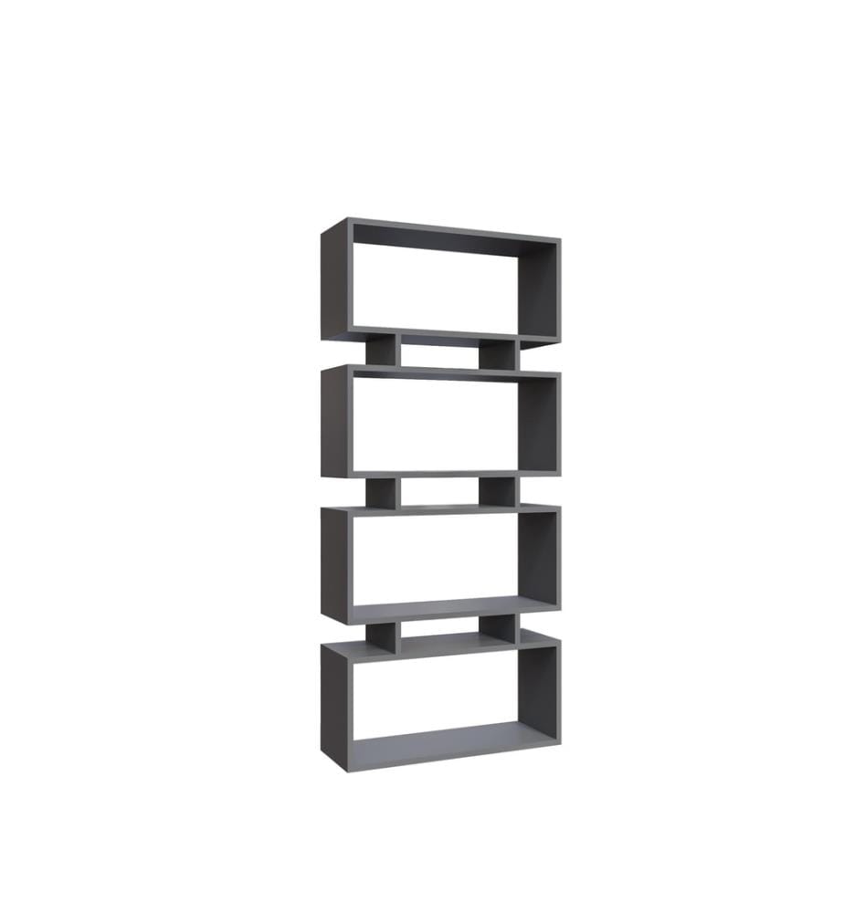 Bibliothèque, Anthracite, Panneau de particules mélaminé