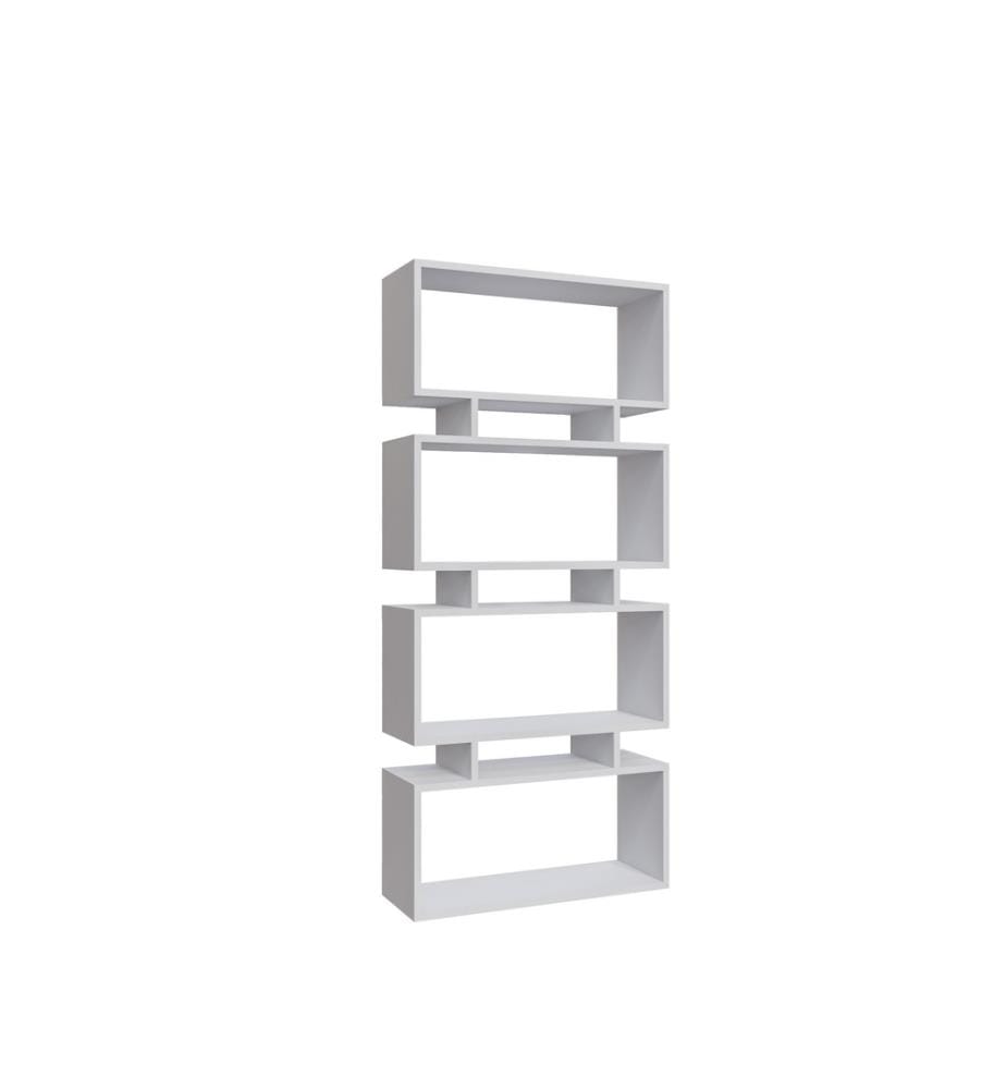 Scaffale, bianco, pannello truciolare rivestito in melamina
