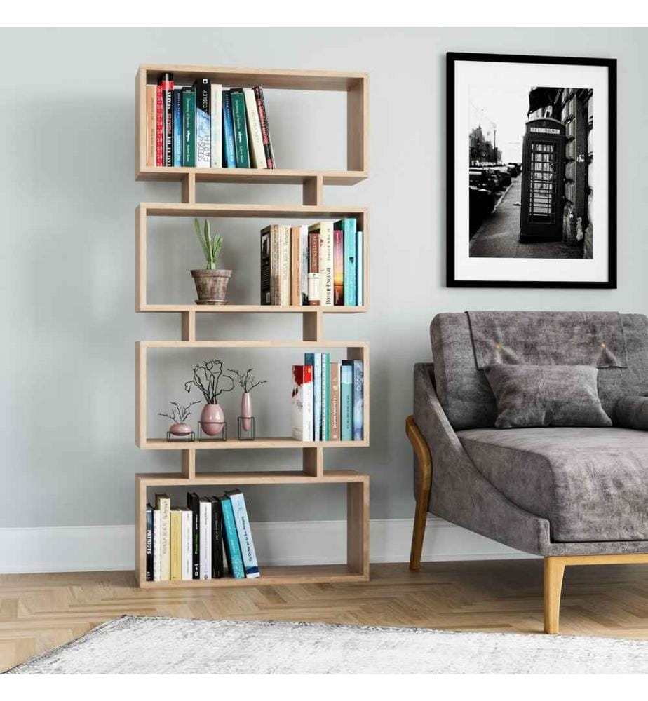 Libreria, Rovere, Pannello di particelle rivestito in melamina