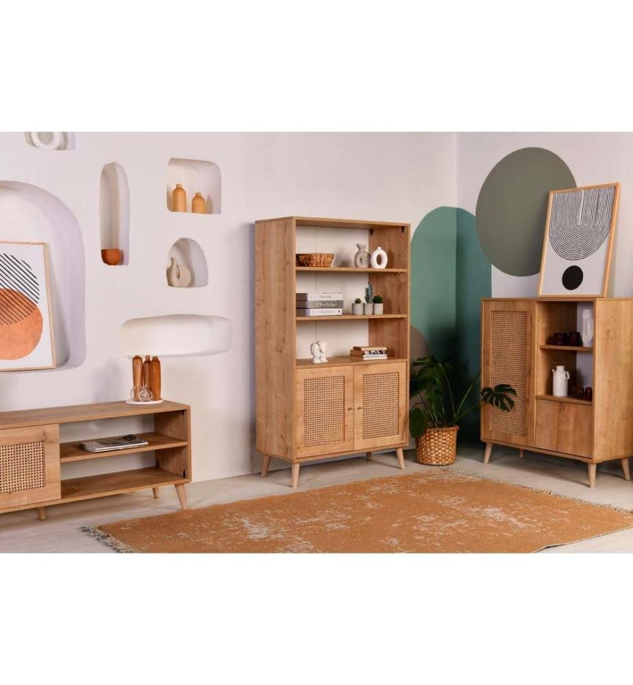 Libreria, Rovere, Legno di carpino, Gambe di carpino