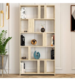 Bücherregal, Travertin, 100 % MELAMINBESCHICHTETE SPANPLATTE