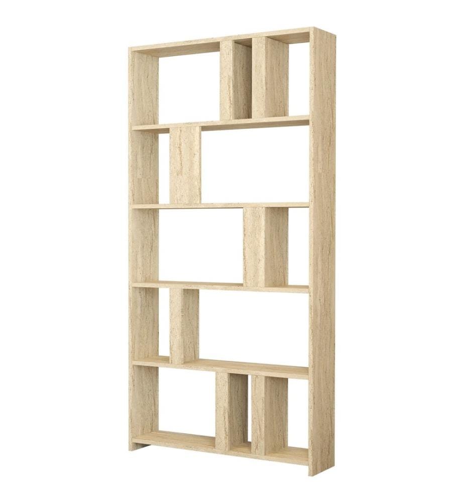 Bücherregal, Travertin, 100 % MELAMINBESCHICHTETE SPANPLATTE