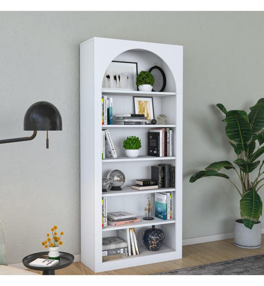 Bücherregal, weiss, 100 % MELAMINBESCHICHTETE E1-QUALITÄTSSPANPLATTE