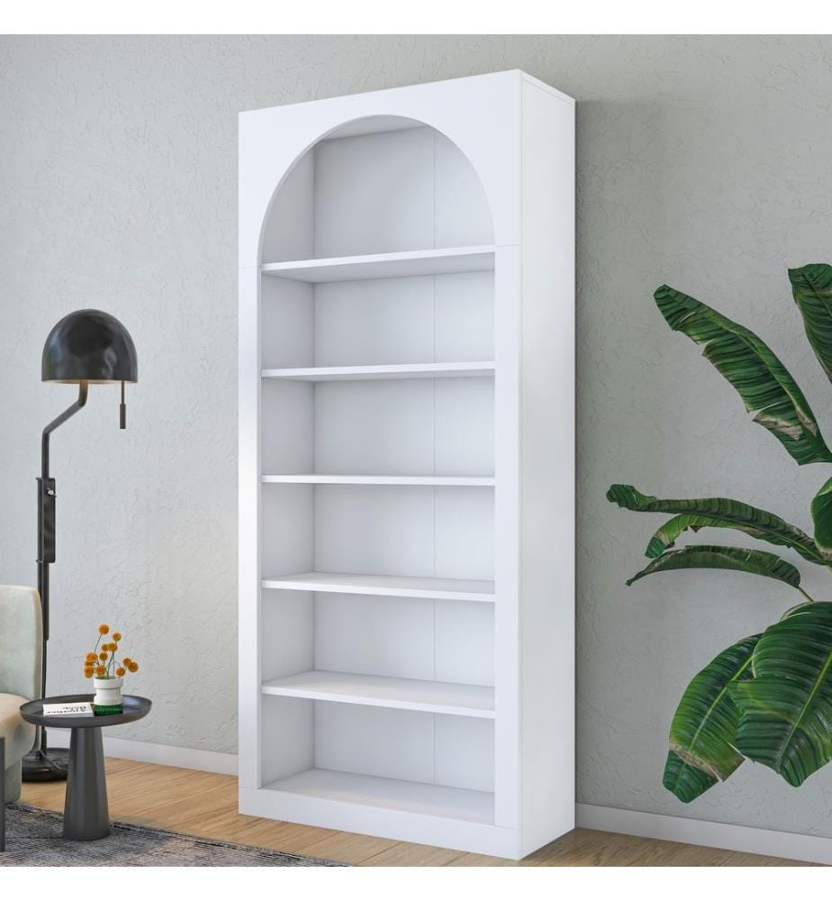 Bücherregal, weiss, 100 % MELAMINBESCHICHTETE E1-QUALITÄTSSPANPLATTE
