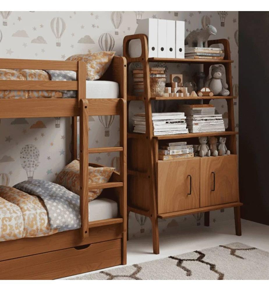 Bücherregal, 100 % Hornbuchen-Sperrholz, Teak