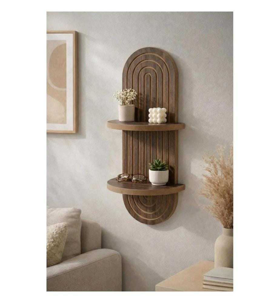 Wall Shelf, 100% MELAMINE COATED PARTICLE BOARD, Wenge