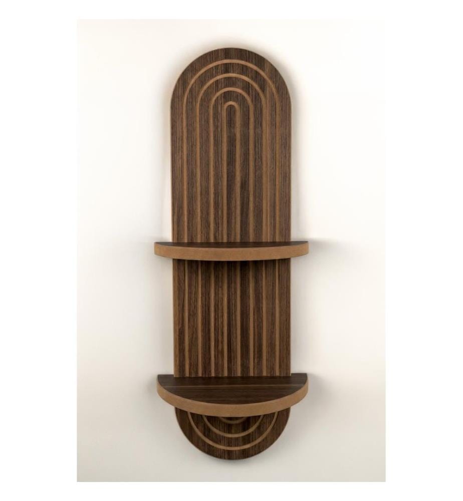 Wall Shelf, 100% MELAMINE COATED PARTICLE BOARD, Wenge