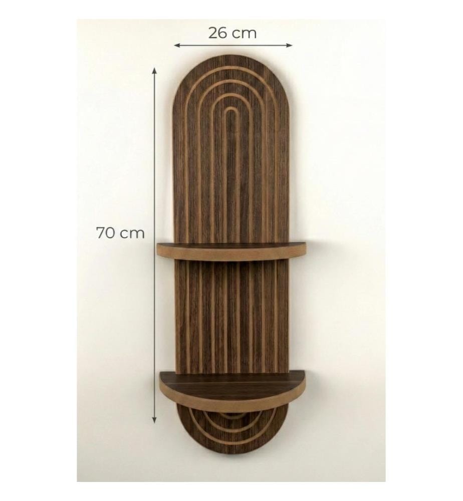 Wall Shelf, 100% MELAMINE COATED PARTICLE BOARD, Wenge