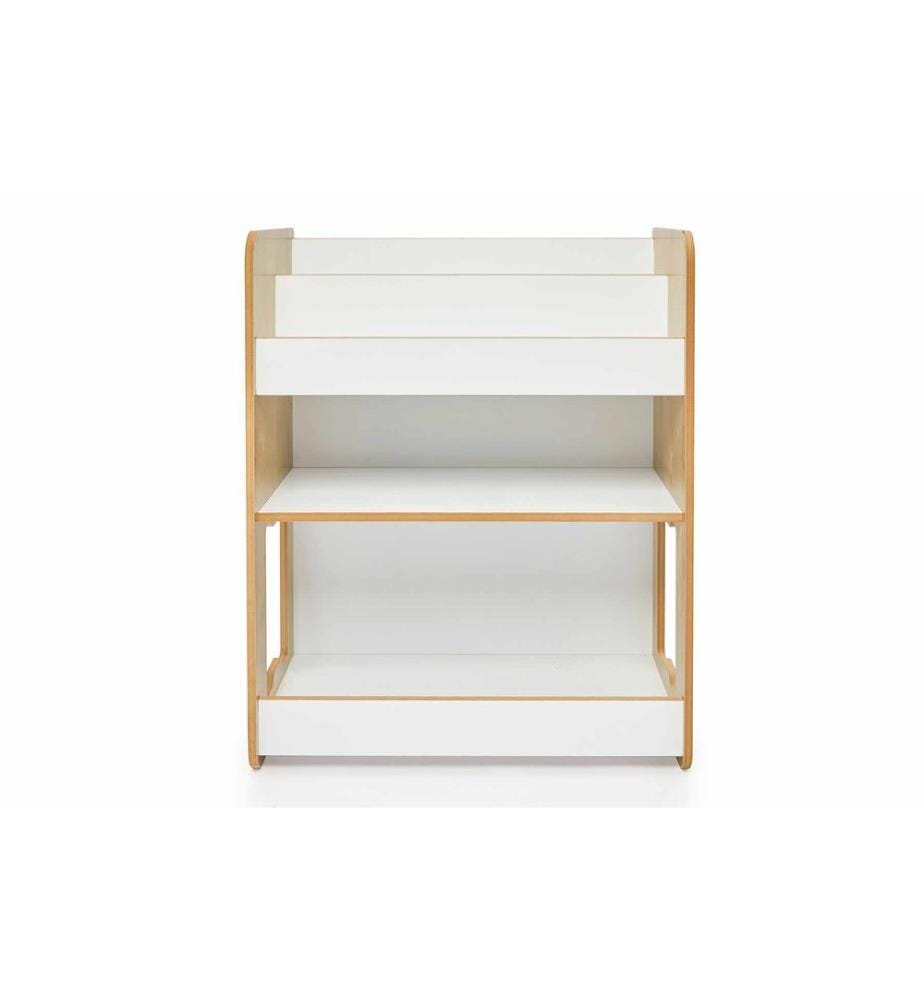 Étagère, 100 % MDF, blanc, naturel