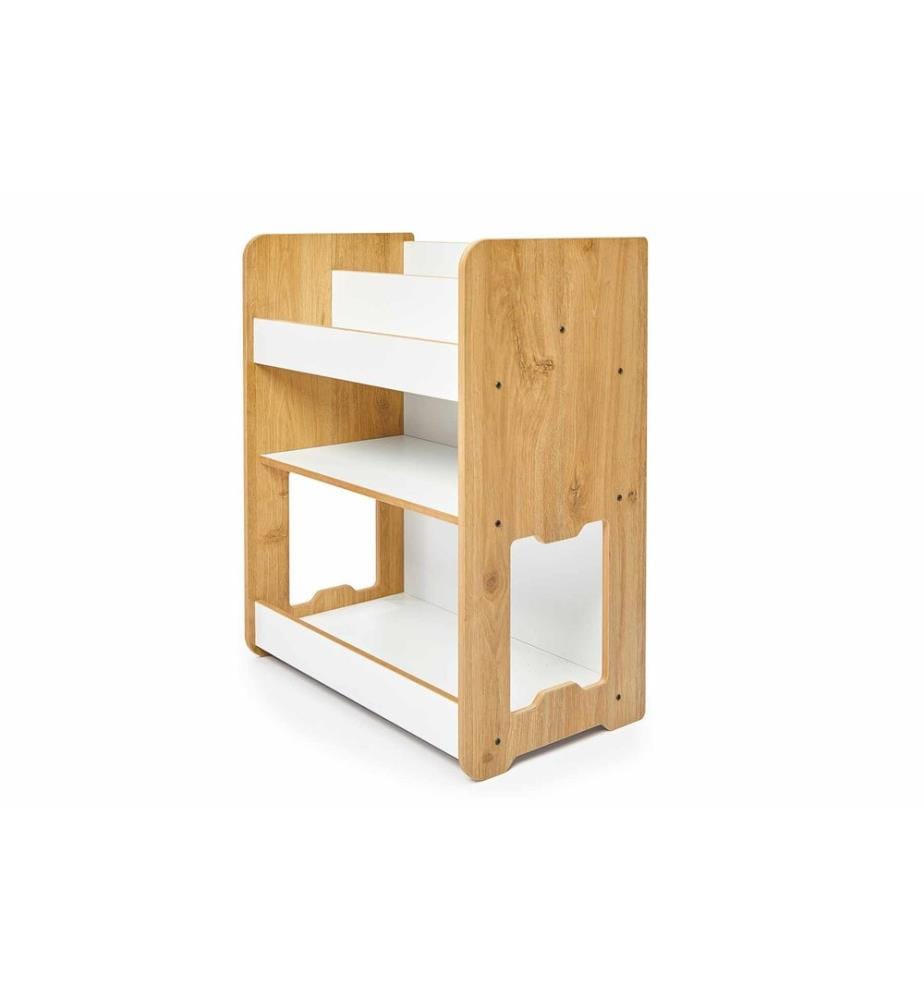 Étagère, 100 % MDF, blanc, naturel