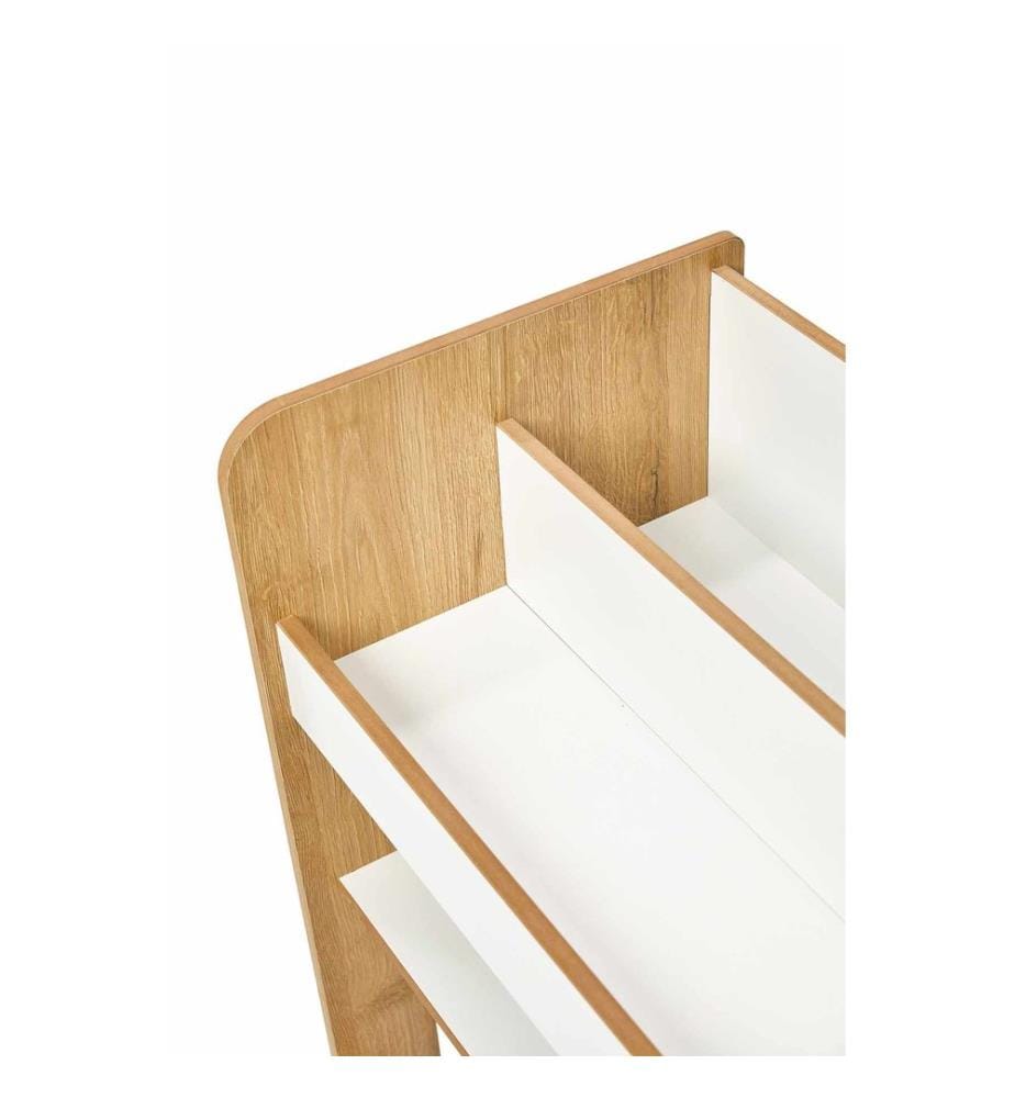 Étagère, 100 % MDF, blanc, naturel