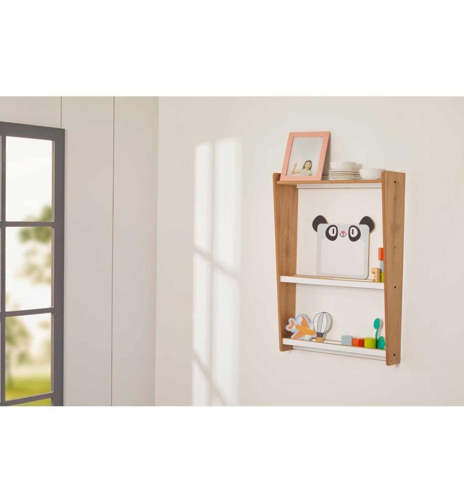 Étagère, 100 % MDF, blanc, naturel