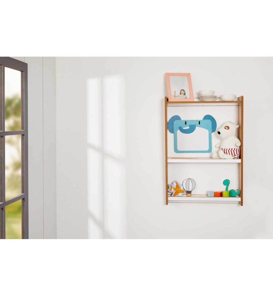 Étagère, 100 % MDF, blanc, naturel