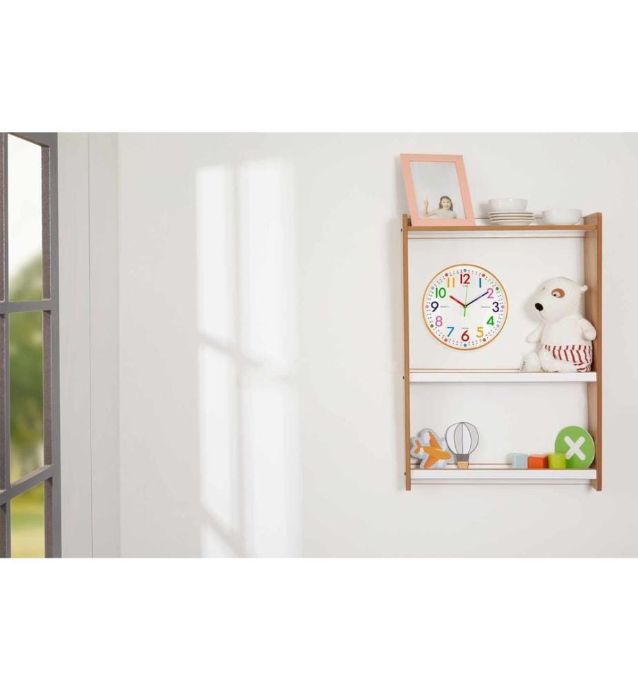 Étagère, 100 % MDF, blanc, naturel