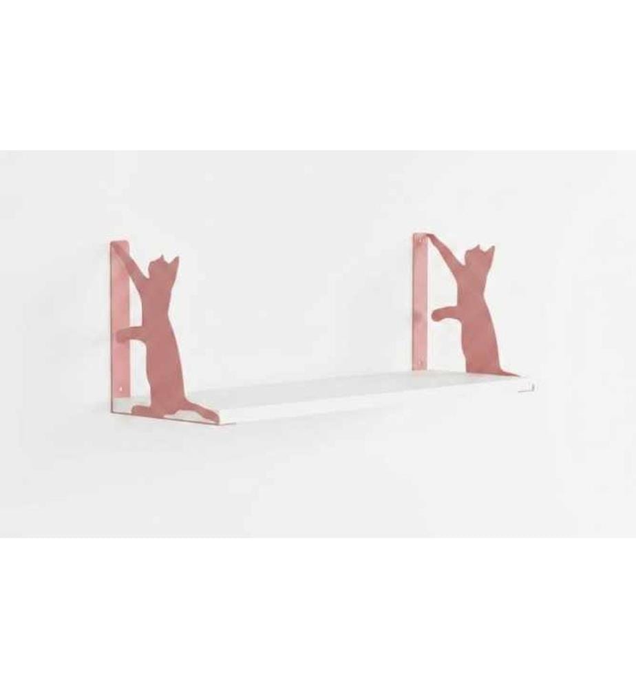 Wandregal, 100 % melaminbeschichtete Spanplatte, Rosa