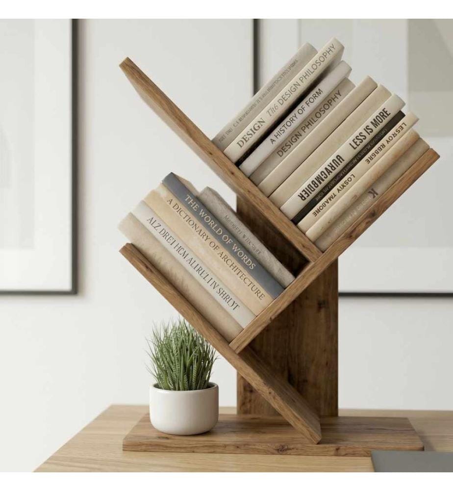 Bücherregal, 100 % melaminbeschichtete Spanplatte, Atlantische Kiefer