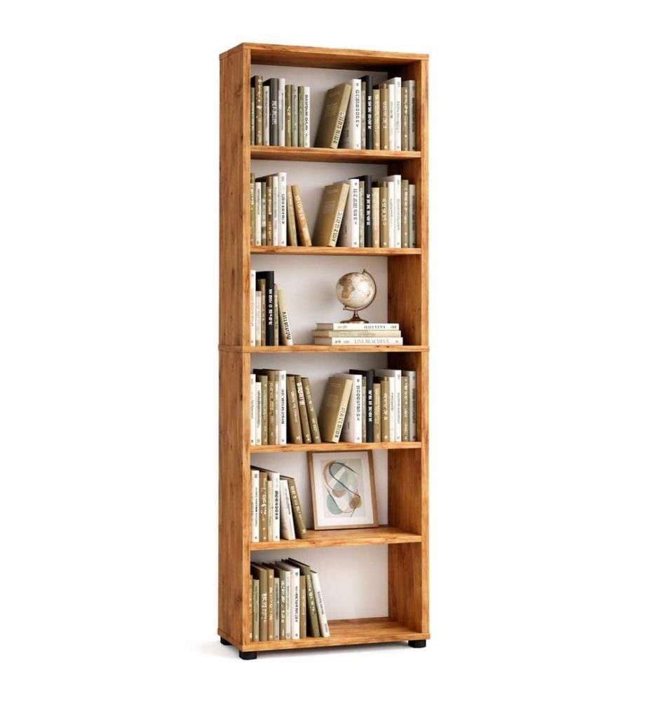 Bücherregal, 100 % melaminbeschichtete Spanplatte, Atlantische Kiefer
