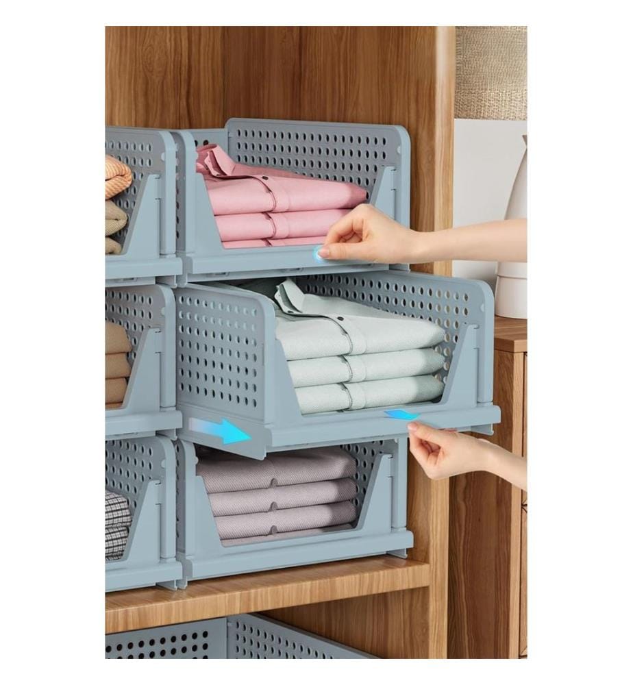 Étagère multifonctionnelle, 100 % plastique, bleu clair