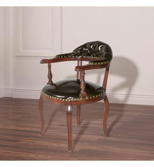 Chaise, Noyer, Vert foncé, Bois massif