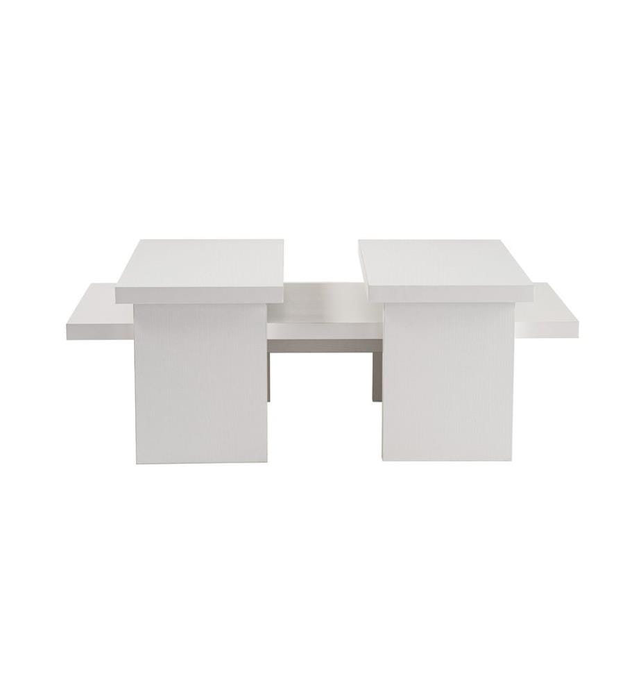 Couchtisch, Holzweiss, 100 % MELAMINBESCHICHTETE SPANPLATTE