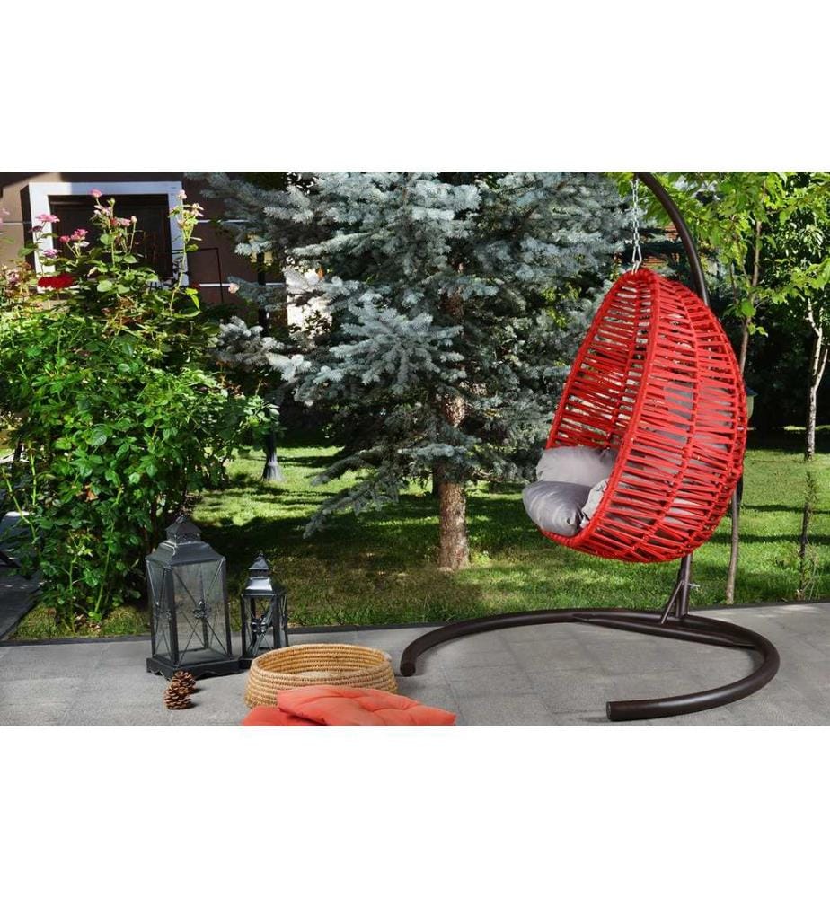 Claret, Red, A Dondolo, 196X110X110 cm, Metallo