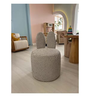 Ohrensessel, Schwarz, Weiss, Stoff: 100% Polyester