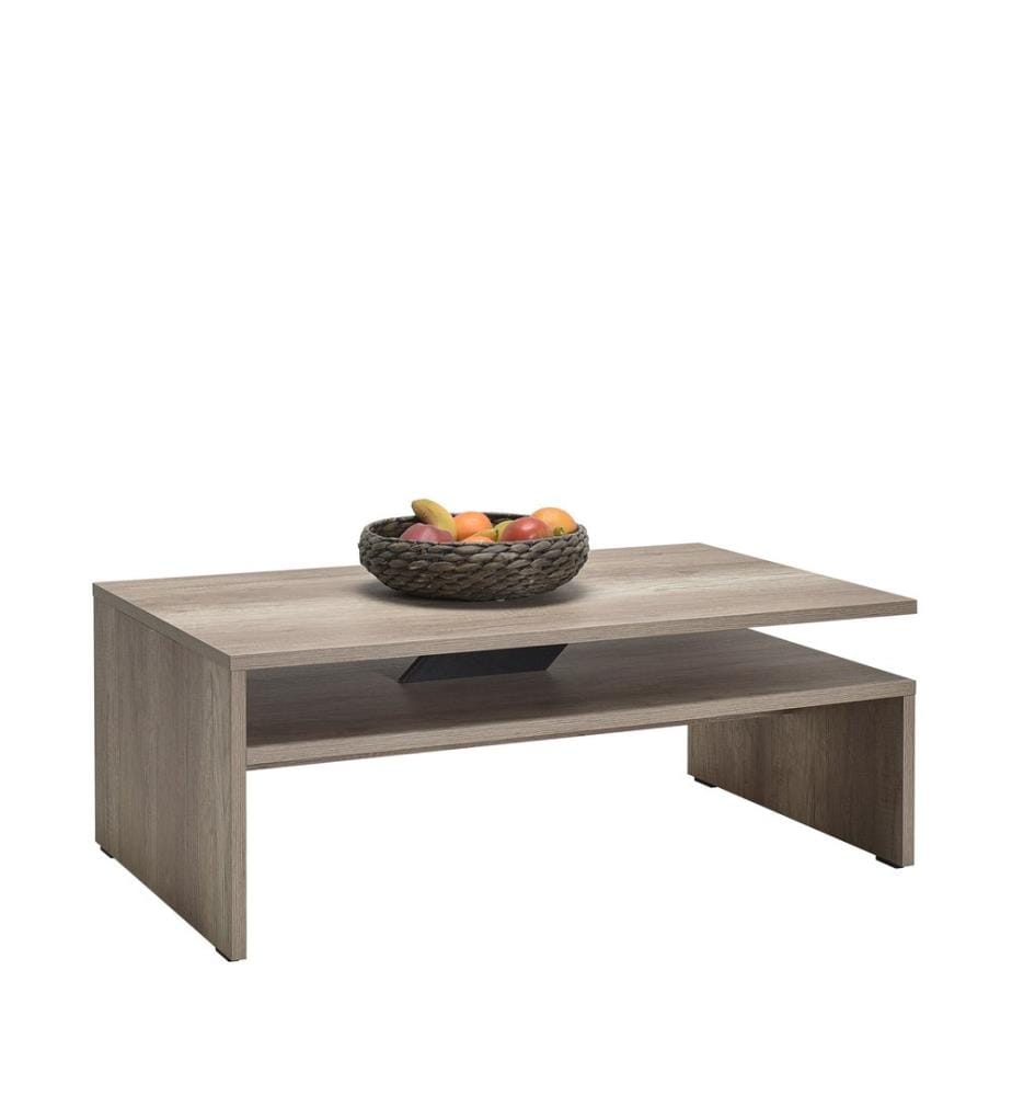 Table basse, Noyer Clair, Panneau de particules mélaminé