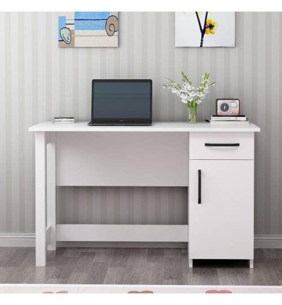 Bianco, Tavolini Da Caffè, 74X120X60 cm, Piastra Di Particelle Rivestita Con Melamina