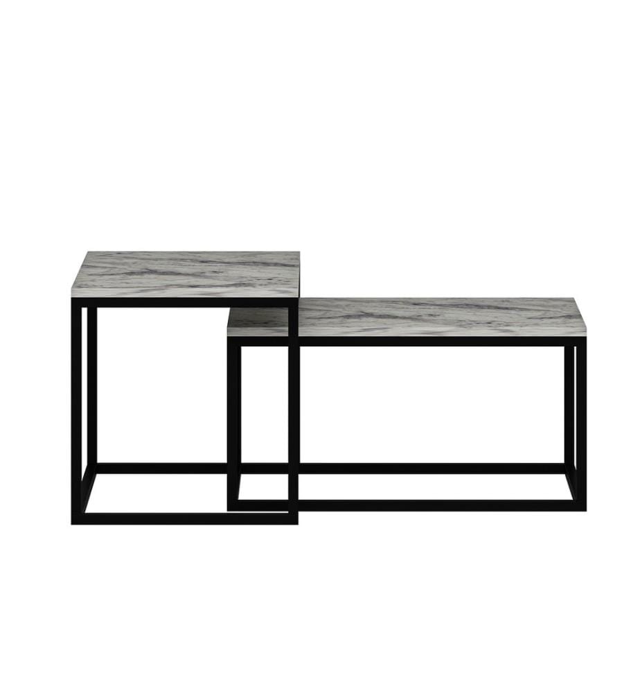 Table basse, marbre freesia, 100 % PANNEAUX DE PARTICULES ENDUITS DE MÉLAMINE