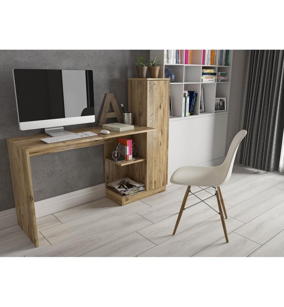 Study Desk, Atlantic Pine, Melamine Coated Chipboard